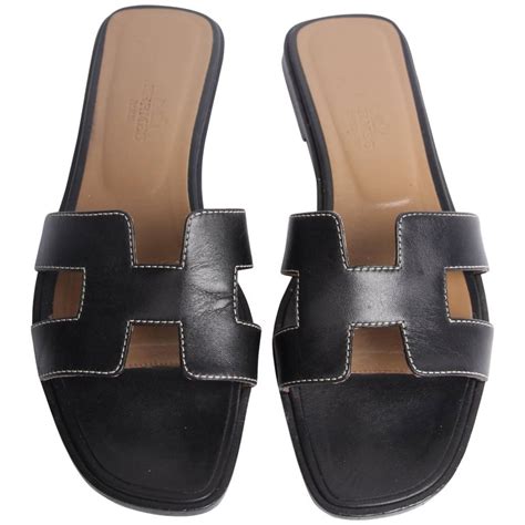 hermes flats black